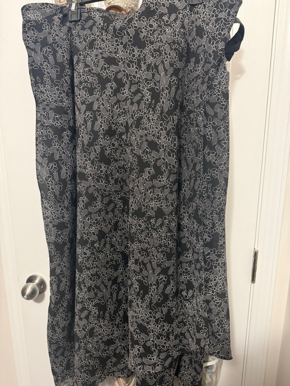 Lane Bryant Black and White Floral Maxi Skirt New Without Tags 18/20